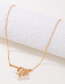 Fashion Gold Alloy Geometric Pearl Single Layer Necklace