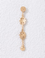 Fashion Gold Alloy Diamond Geometric Drop Earrings