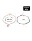 Fashion FZ0316heise Butterfly Metal Ceramic Chain Anklet