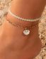 Fashion FZ0313jinse Alloy Rice Bead Multilayer Anklet