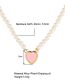 Fashion  Alloy Pearl Heart Necklace