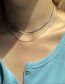 Fashion 5547601 Alloy Snake Bone Chain Multilayer Necklace