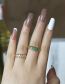 Fashion RG0836-white diamond Bronze Zirconium Twist Ring