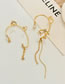 Fashion 10 Gold C Section Right M-439 Alloy Diamond Butterfly Ear Cuff