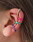 Fashion Color Alloy Geometric Cutout Shape Ear Clip Set