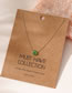 Fashion Green Alloy Glass Flower Necklace