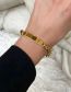 Fashion Gold Stainless Steel Chain Glossy Bracelet