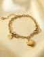 Fashion Gold Stainless Steel O Chain Love Bracelet