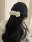 Fashion C Spring Clip Fabric Flower Pleated Hair Clip