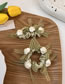 Fashion A Bb Clip Fabric Flower Bow Pleated Hair Clip