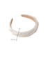 Fashion White Three-dimensional Embossed Wrinkled Pattern Pearl Wide-brimmed Headband