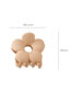 Fashion Brown Frosted Flower Gripper