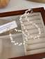 Fashion Necklace Geometric Pearl Beaded Portrait Medal Necklace