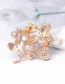 Fashion Color Alloy Set Pearl Branch Brooch