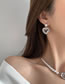 Fashion Ear Studs Alloy Diamond Pearl Crystal Heart Stud Earrings