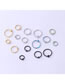 Fashion 704-black Stainless Steel Seamless Closed Pierced Nose Ring