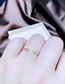Fashion Ring Style Titanium Steel Set Zirconium Geometric Hoop Ring