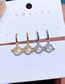 Fashion Silver Copper Inlaid Zirconium Planet Earrings