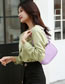 Fashion Purple Pu Crocodile Print Shoulder Bag