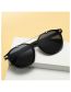 Fashion Leopard Print Metal Double-bridge Round Sunglasses