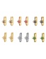 Fashion Color Copper Zircon Starburst Square Earrings