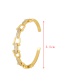 Fashion Gold Copper Zircon Geometric Bracelet