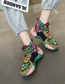 Fashion Color Geometric Rhinestone Platform Daddy Shoes