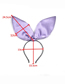 Fashion Purple Fabric Three-dimensional Rabbit Ears Headband