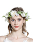 Fashion White Imitation Fabric Flower Wreath