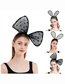 Fashion Bunny Ears Polka Dot Lace Rabbit Ear Headband