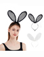 Fashion Black Polka Dot Lace Rabbit Ear Headband