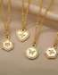 Fashion Gold Coloren 2 Copper Zirconium Spider Heart Necklace