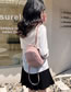 Fashion Pink Pu Print Large Capacity Backpack