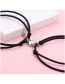 Fashion Black Titanium Steel Magnetic Love Multilayer Bracelet