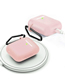 Fashion Deep Pink Silicone Geometric Bluetooth Headphone Case
