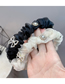 Fashion Pleated Black Rhinestone Pearl Bow Pleated Headband