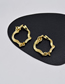 Fashion Gold Geometric Irregular Line Earrings