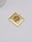 Fashion Brooch Alloy Diamond Oil Painting Square Brooch