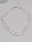 Fashion A Multicolored Crystal Beaded Pearl Double Necklace