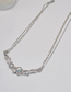Fashion Silver Alloy Geometric Moonlight Multilayer Necklace