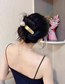 Fashion Gold Alloy Geometric Pearl Hair Clip