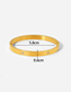 Fashion Gold Titanium Steel Inlaid Zirconium Heart Bracelet