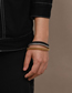 Fashion Black Titanium Snake Chain Bracelet