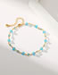 Fashion Gold Copper Gold Plated Glass Diamond Irregular Bound Anklet