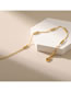 Fashion Gold Copper Gold Plated Ball Chain Anklet