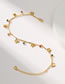 Fashion Gold Brass Gold Plated Zirconium Butterfly Anklet