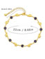 Fashion Gold Copper Gold Plated Eye Anklet