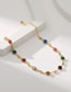 Fashion Gold Copper Gold Plated Geometric Anklet