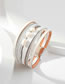 Fashion 5# Irregular Geometric Faux Pearl Broad Bracelet Magnetic Buckle