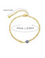 Fashion Gold Alloy Drip Oil Eye Chain Anklet